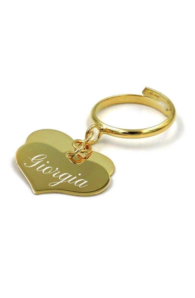 Anello Cuore pendente - MomyBijoux