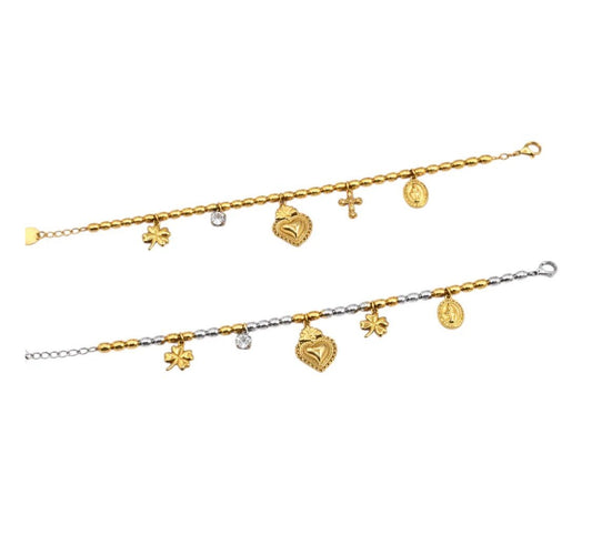 Bracciale Charm Perline - MomyBijoux