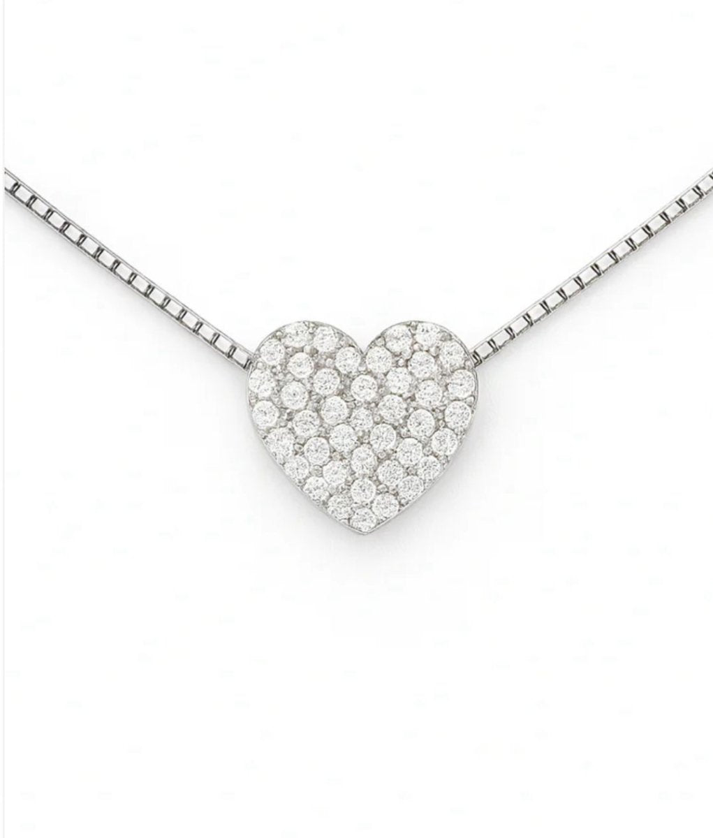 Collana cuore Pavè - MomyBijoux